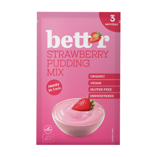 BIO mix per budino alla fragola, 30 g