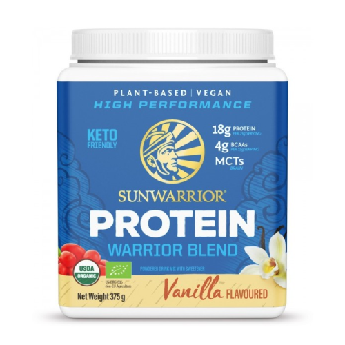Proteine vegane con dolcificante – vaniglia, 375 g
