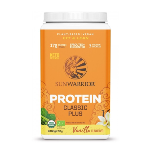 BIO Proteine vegane Plus con dolcificante – vaniglia, 750 g