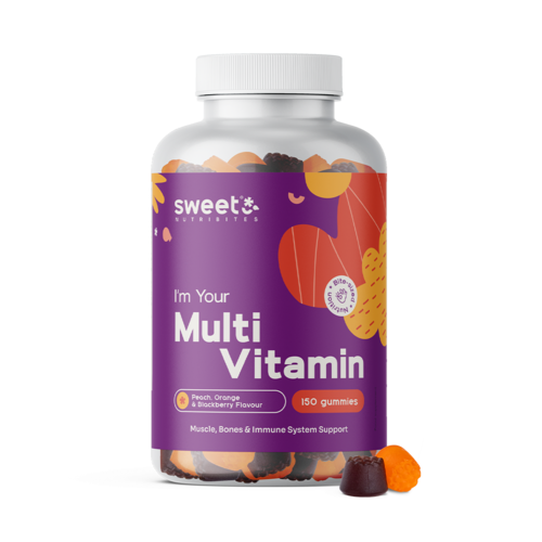 Multivitaminici – caramelle gommose con 10 vitamine, 150 caramelle gommose