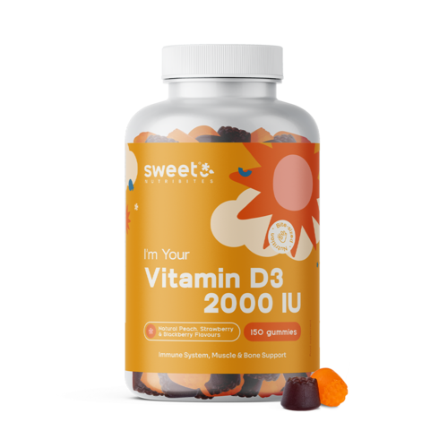 Vitamina D3 2000 U.I., 150 caramelle gommose