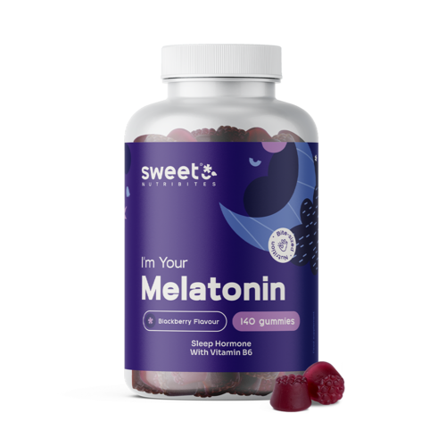 Melatonina 1 mg – caramelle gommose con ormone naturale, 140 caramelle gommose