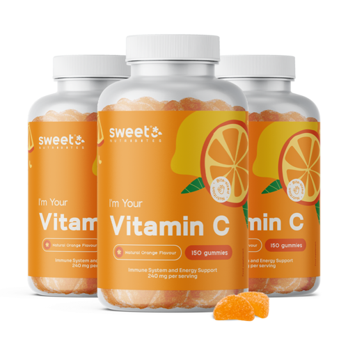 3x Vitamina C 240 mg, totale 450 caramelle gommose