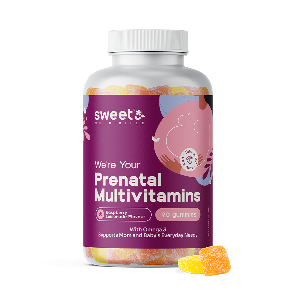 Multivitaminici prenatali + omega-3.