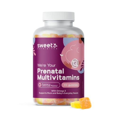 Multivitamine prenatali + omega-3, 90 caramelle gommose