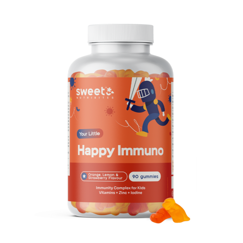 Happy Immuno – caramelle gommose per bambini per il sistema immunitario, 90 caramelle gommose