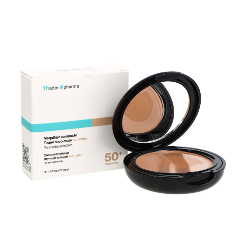 Fondotinta compatto con SPF 50 – sand, 15 ml