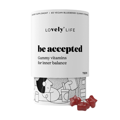 Be Accepted – caramelle vegane per adolescenti, 60 caramelle gommose