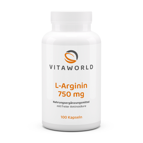 L-arginina 750 mg, 100 capsule