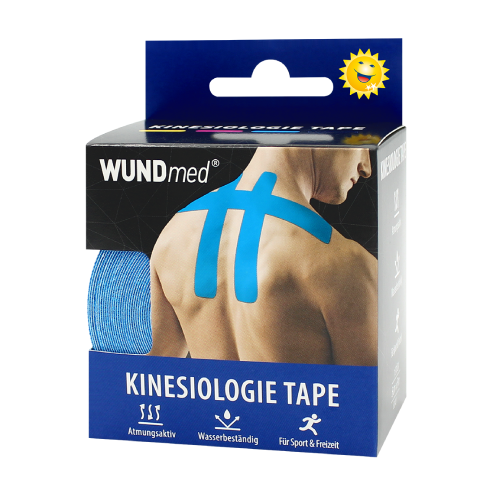 Nastro kinesiologico, 5cm x 5m, colore: azzurro, 1 pezzo
