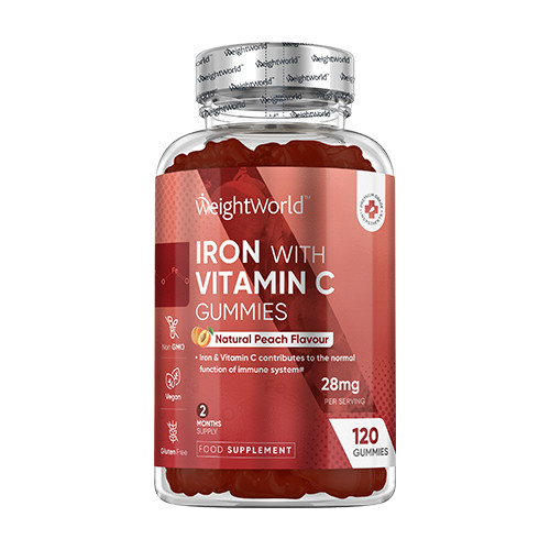 Ferro con vitamina C, 120 caramelle gommose
