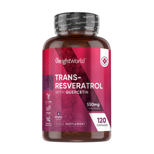 Trans-resveratrolo con quercetina, 120 capsule