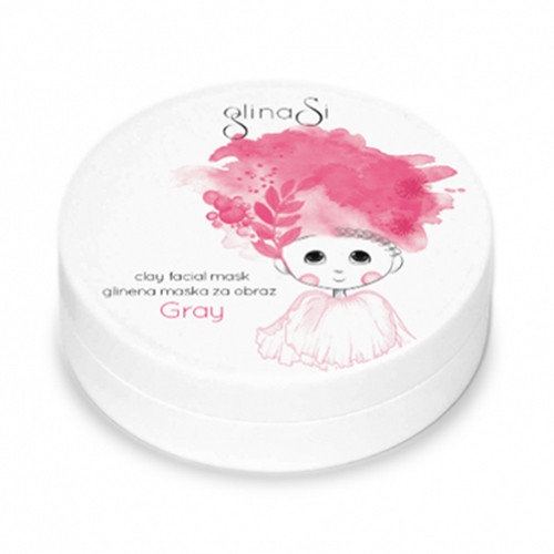Grey maschera viso all'argilla